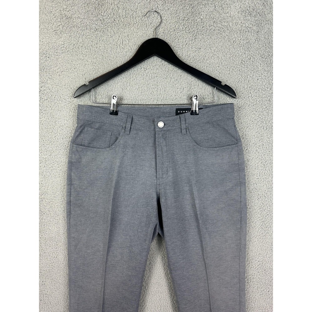 Dunning Pants Mens 32x32 Gray Golf Performance Stretch Five Pocket Lightweight